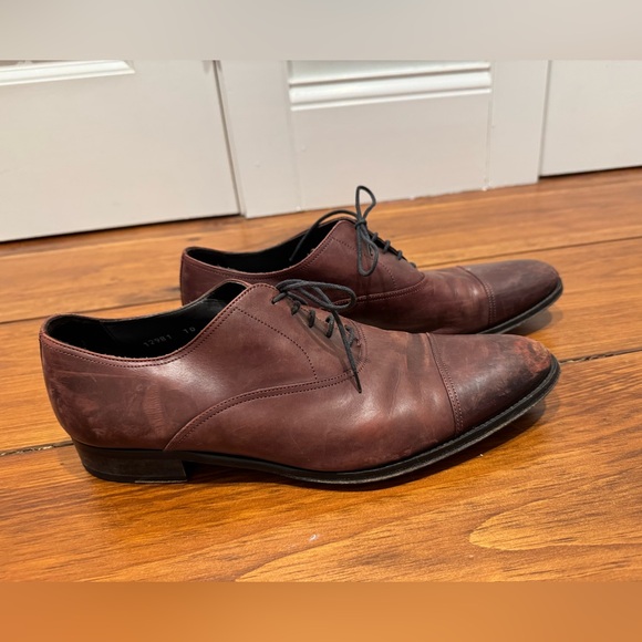 To Boot Dark Brown Leather Oxfords